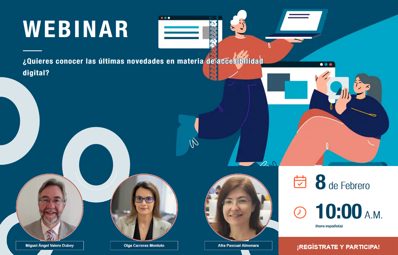 portada del webinar con la foto de los expertos que participarán