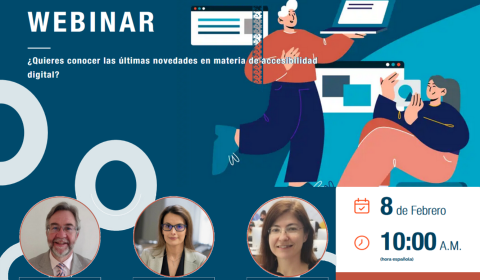 portada del webinar con la foto de los expertos que participarán